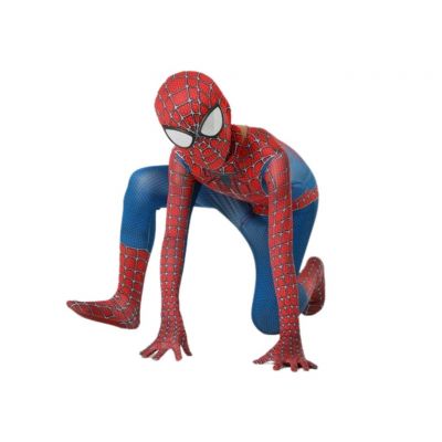Cosplay Spiderman xanh đỏ (Tặng mũ trùm)